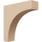 Ekena Millwork 3"W x 12"D x 12"H Thin Huntington Rough Cedar Woodgrain TimberThane Corbel, Primed Tan CORUR03X12X12HUNRCPR - alternate 1